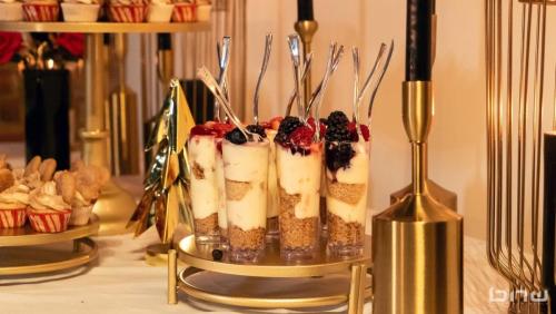 Dessert table at the BECO 2024 Holiday Mixer Event at The Bindery in Tacoma, WA. Photo by Larry Dominico for Brave New World Enterprises.