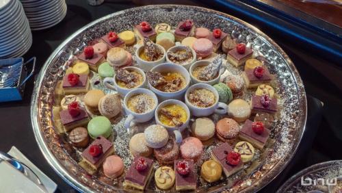 Black Eco Chamber 2.21.24-Dessert tray at the BECO x ELEVATE event at the Columbia Tower Club.